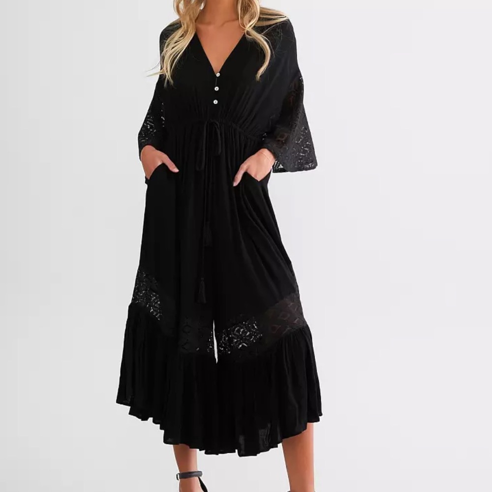 Black Lace Jumper With Low Back
